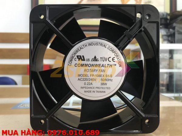 QUẠT COMMONWEALTH FP-108EX-S1-S, 220/240V, 150x150x50mm