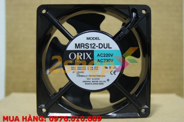 QUẠT ORIX MRS12-DUL, 220-230AC, 120x120x38mm