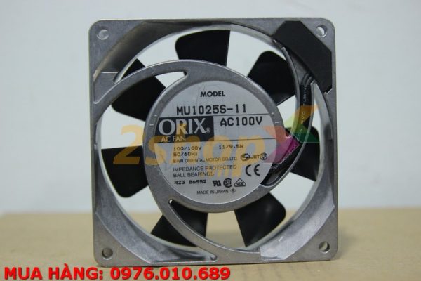 QUẠT ORIX MU1025S-11, 100VAC, 104x104x25mm