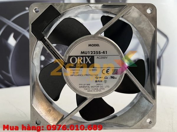 QUẠT ORIX MU1225S-41, 200VAC, 120x120x25mm