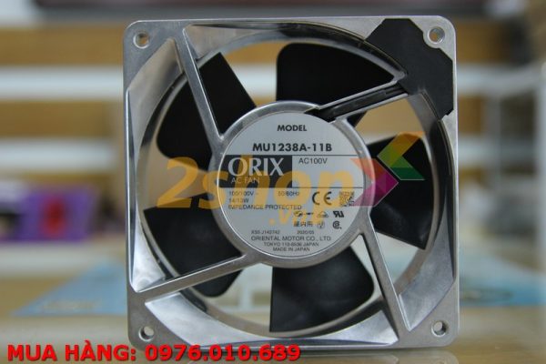 QUẠT ORIX MU1238A-11B, 100VAC, 120x120x38mm