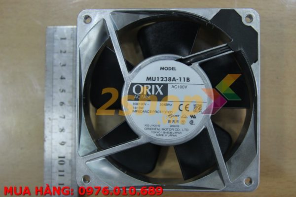 QUẠT ORIX MU1238A-11B, 100VAC, 120x120x38mm