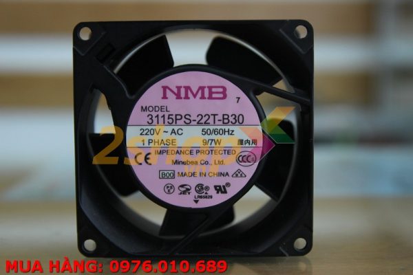 QUẠT NMB 3115PS-22T-B30, 220VAC, 80x80x38mm