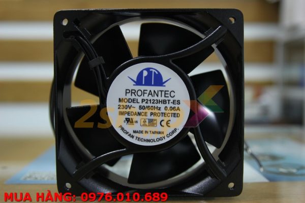 Quạt PROFANTEC P2123HBT-ES, 230VAC, 120x120x38mm