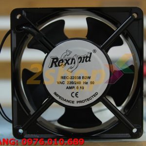 Quạt REXNORD REC-22038 B2W, 220-240VAC, 120x120x38mm