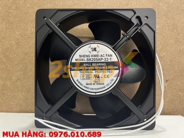 QUẠT SHENG KWEI SK205AP-22-1, 200-240VAC, 205x205x72mm