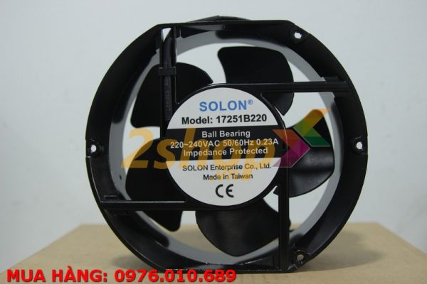 Quạt SOLON 17251B220, 220-240VAC, 172x150x51mm