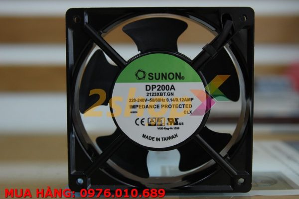 QUẠT SUNON DP200A-2123XBT.GN, 220-240VAC, 120x120x38mm