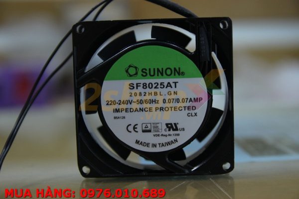 QUẠT SUNON SF8025AT 2082HBL.GN, 220-240VAC, 80x80x25mm