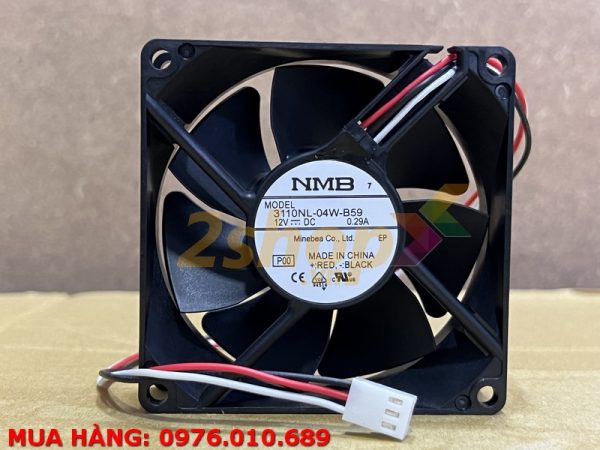 Quạt NMB 3110NL-04W-B59, 12VDC, 80x80x25mm
