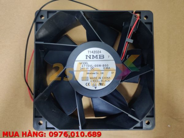Quạt NMB 4715VL-05W-B50, 24VDC, 120x120x38mm