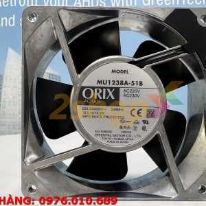 Quạt ORIX MU1238A-51B, 220VAC, 120x120x38mm