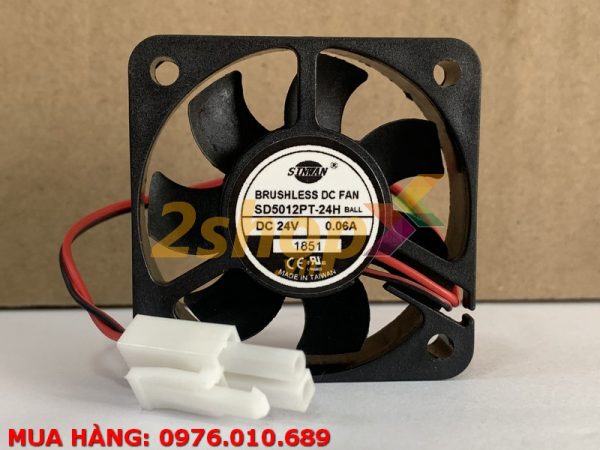 Quạt SINWAN SD5012PT-24H, 24VDC, 50x50x12mm