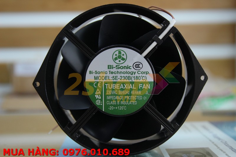 Quạt Bi-Sonic 5E-230B(180°C), 230VAC, 170x150x55mm