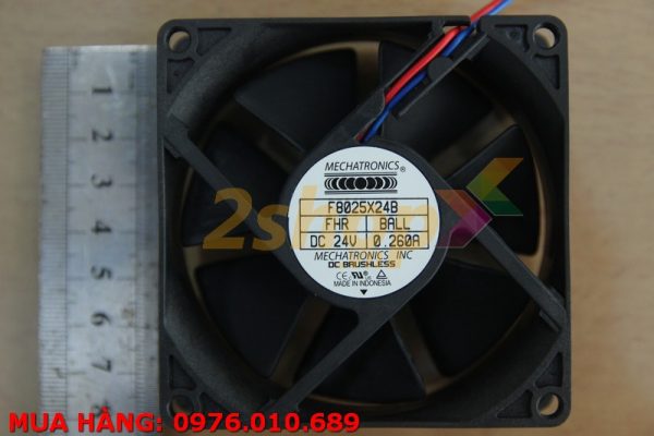 Quạt MECHATRONICS F8025X24B-FHR, 24VDC, 80x80x25mm