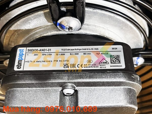 Quạt EBMPAPST S6E630-AN01-01, 230VAC, 630mm