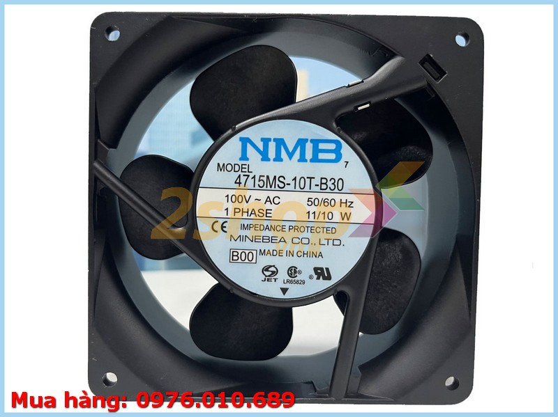 QUẠT NMB 4715MS-10T-B30, 100VAC, 120x120x38mm
