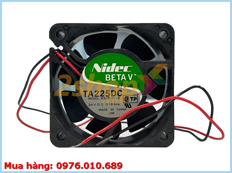 QUẠT NIDEC M33516-16, 24VDC, 60x60x25mm