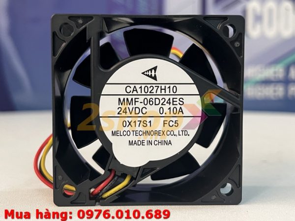 Quạt MELCO MMF-06D24ES, 24VDC, 60x60x25mm
