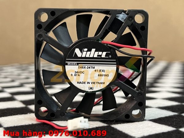 QUẠT NIDEC D05X-24TM, 24VDC, 50x50x10mm