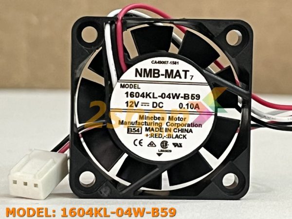 Quạt NMB 1604KL-04W-B59, 12VDC, 40x40x10mm