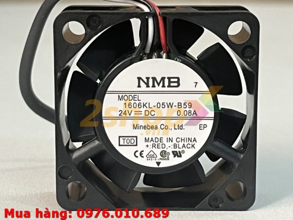 Quạt NMB 1606KL-05W-B59, 24VDC, 40x40x15mm