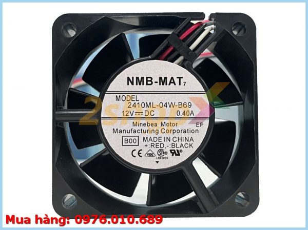 QUẠT NMB 2410ML-04W-B69, 12VDC, 60x60x25mm