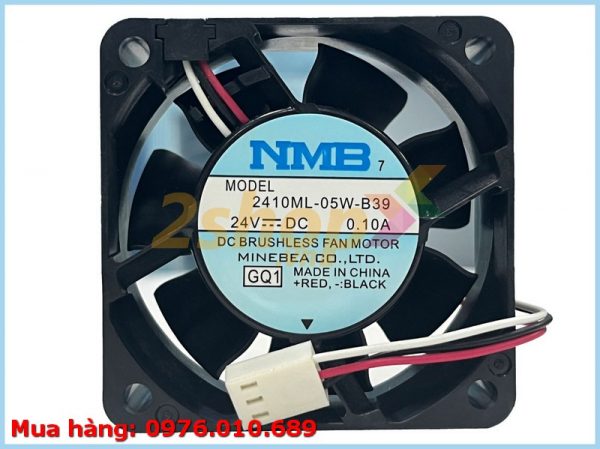 Quạt NMB 2410ML-05W-B39, 24VDC, 60x60x25mm