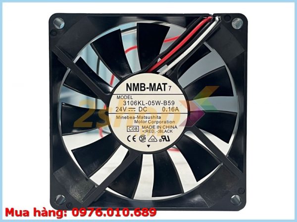 Quạt NMB 3106KL-05W-B59, 24VDC, 80x80x15mm