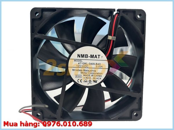 Quạt NMB 4710KL-04W-B40, 12VDC, 120x120x25mm