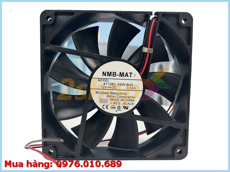 Quạt NMB 4710KL-04W-B40, 12VDC, 120x120x25mm