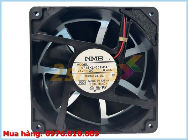 Quạt NMB 4715KL-05T-B40, 24VDC, 120x120x38mm