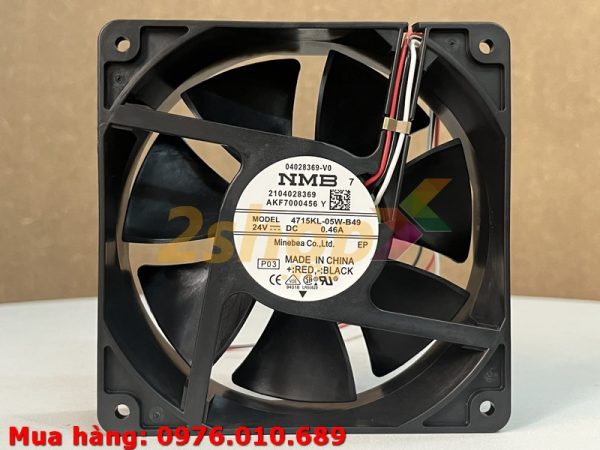 Quạt NMB 4715Kl-05W-B49, 24VDC, 120x120x38mm