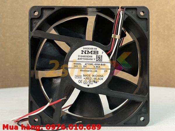 Quạt NMB 4715Kl-05W-B49, 24VDC, 120x120x38mm