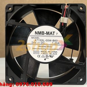 Quạt NMB 4715SL-05W-B60, 24VDC, 120x120x38mm