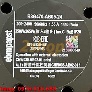 Quạt EBMPAPST R3G470-AB05-24, 200-240VAC, 470mm