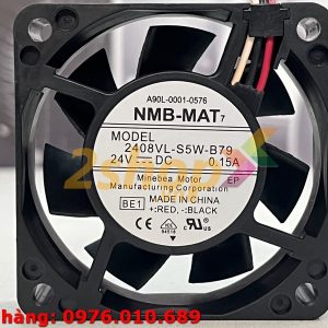 Quạt NMB 2408VL-S5W-B79(A90L-0001-0576), 24VDC, 60x60x20mm