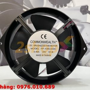 Quạt COMMONWEALTH FP-108CX/DC S1-B, 24VDC, 162x150x38mm