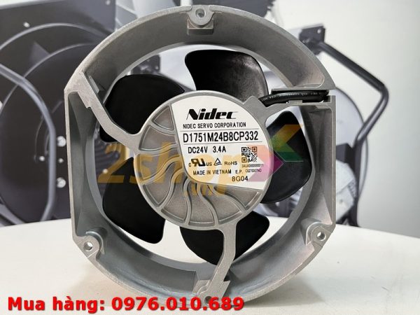 Quạt NIDEC D1751M24B8CP332, 24VDC, 172x150x51mm