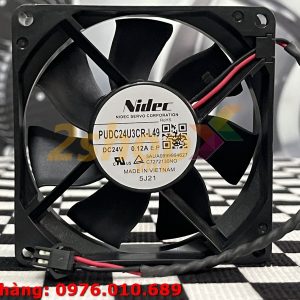 QUẠT NIDEC PUDC24U3CR-L49, 24VDC, 80x80x25mm