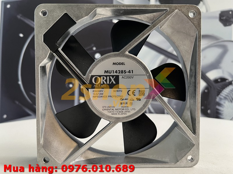 QUẠT ORIX MU1428S-41, 200VAC, 140x140x28mm