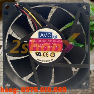 Quạt AVC DS08015R12H-006, 12VDC, 80x80x15mm