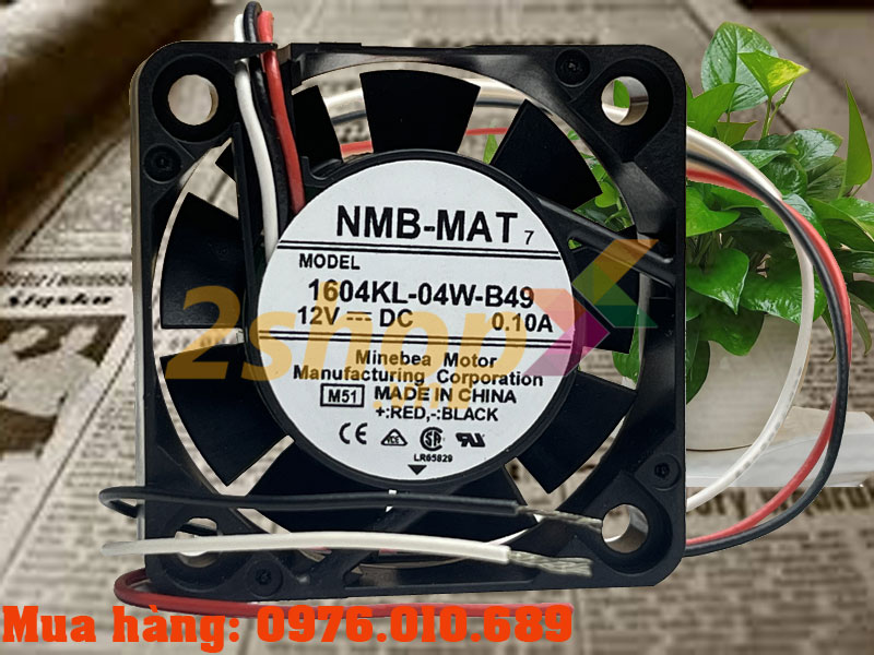 Quạt NMB 1604KL-04W-B49, 12VDC, 40x40x10mm