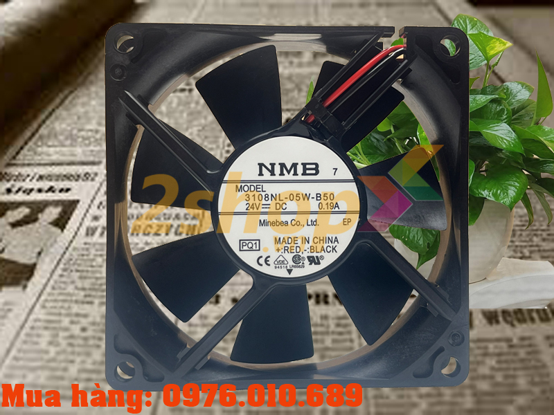 Quạt NMB 3108NL-05W-B50, 24VDC, 80x80x20mm