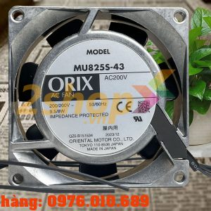 QUẠT ORIX MU825S-43, 200VAC, 80x80x25mm