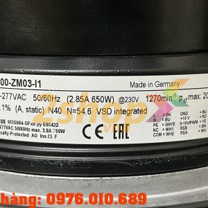 Quạt EC EBMPAPST S3G500-ZM03-I1, 230VAC, 500mm