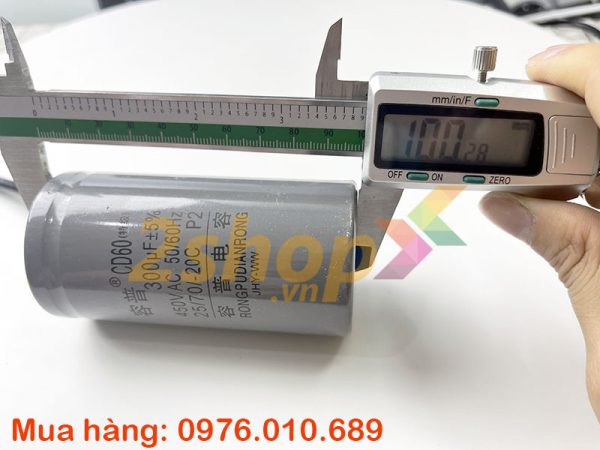 Tụ điện CD60 300uF, 450VAC Dây cắm