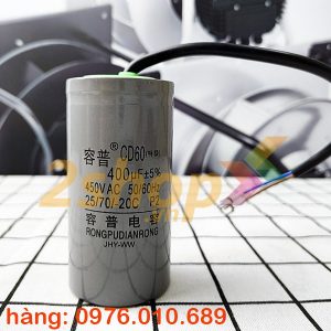 Tụ điện CD60 400uF, 450VAC Dây cắm