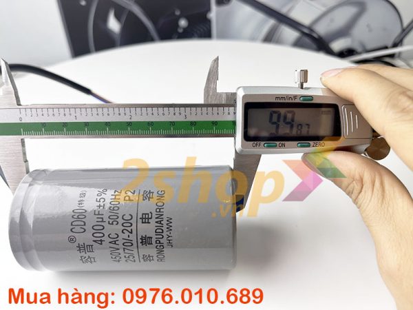 Tụ điện CD60 400uF, 450VAC Dây cắm