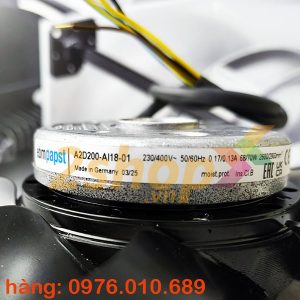 Quạt EBMPAPST A2D200-AI18-01, 230-400VAC, 200mm